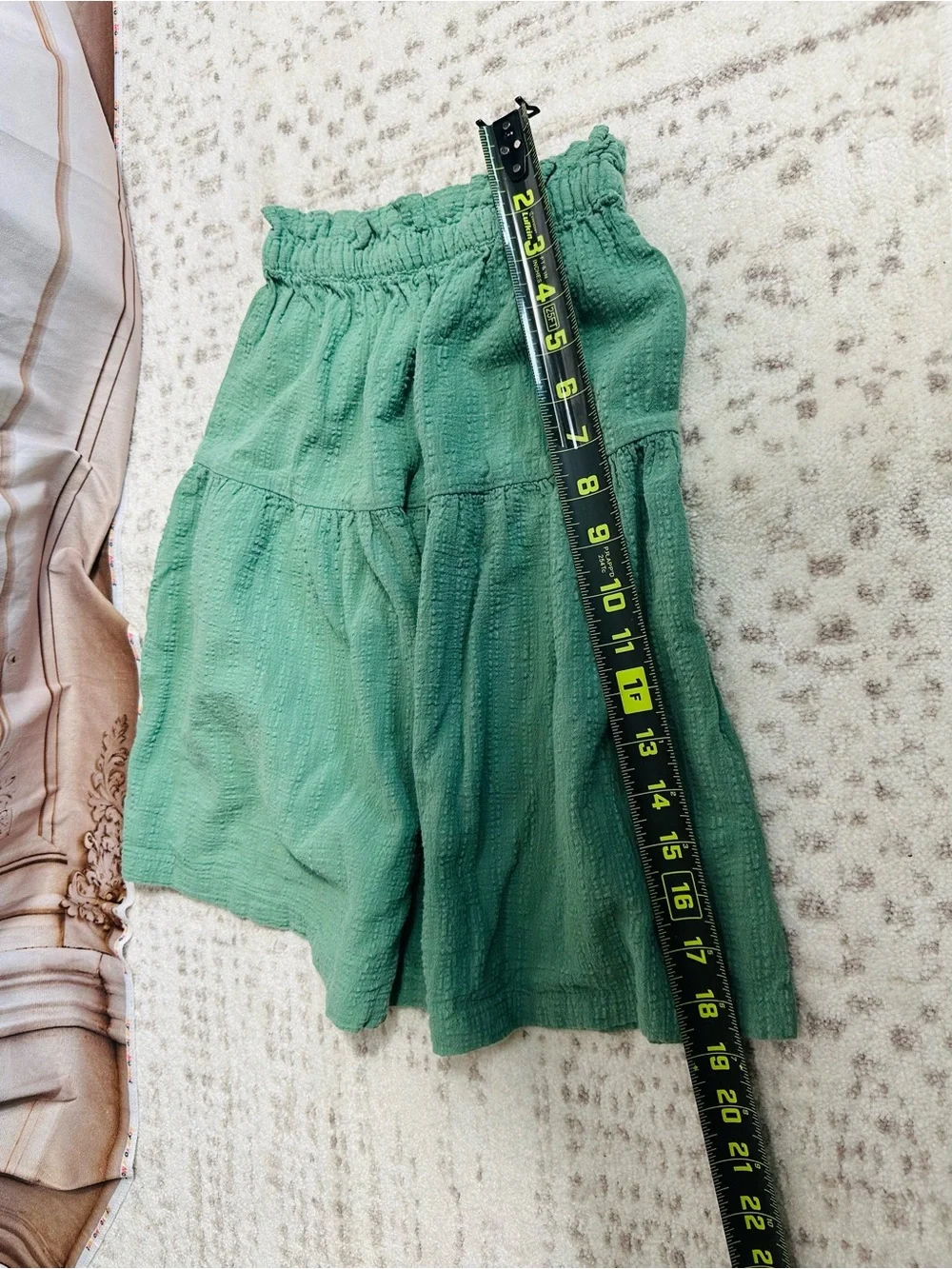 3 for $27 H&M Mint Green Tiered Smocked Waist Skirt